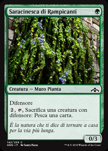 Saracinesca di Rampicanti  Gilde di Ravnica 142-Wizard of The Coast- nuvolosofumetti.