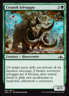 Ceratok Selvaggio  Gilde di Ravnica 150-Wizard of The Coast- nuvolosofumetti.