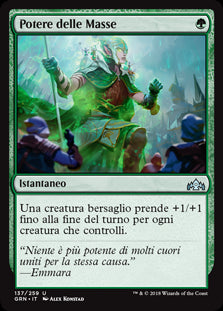 Potere delle Masse  Gilde di Ravnica 137-Wizard of The Coast- nuvolosofumetti.