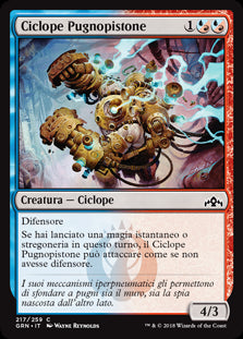 Ciclope Pugnopistone  Gilde di Ravnica 217-Wizard of The Coast- nuvolosofumetti.