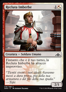 Recluta Imberbe  Gilde di Ravnica 216-Wizard of The Coast- nuvolosofumetti.