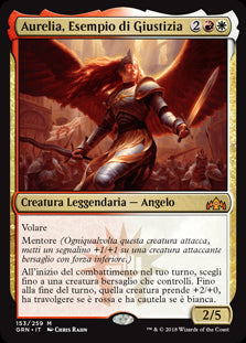 Aurelia, Esempio di Giustizia  Gilde di Ravnica 153-Wizard of The Coast- nuvolosofumetti.
