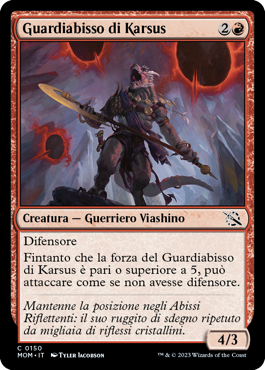 GUARDIABISSO DI KARSUS FOIL  Avanzata delle macchine 407
