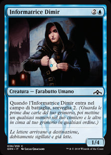 Informatrice Dimir  Gilde di Ravnica 36-Wizard of The Coast- nuvolosofumetti.