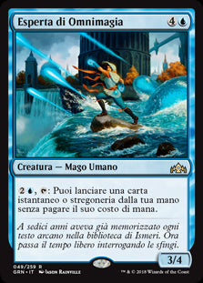 Esperta di Omnimagia  Gilde di Ravnica 49-Wizard of The Coast- nuvolosofumetti.