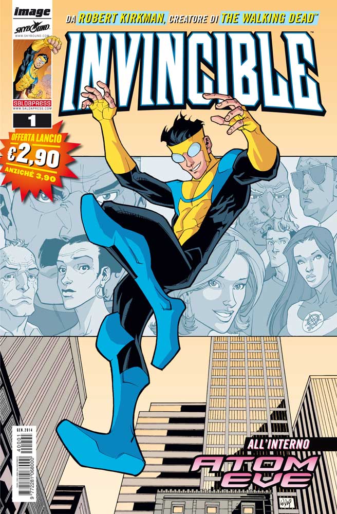 INVINCIBLE serie economica 1-SALDAPRESS- nuvolosofumetti.