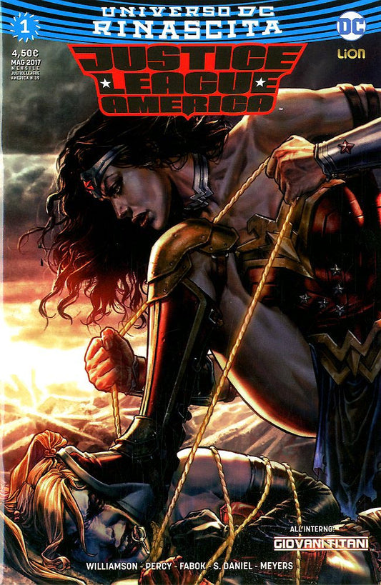 JUSTICE LEAGUE AMERICA rinascita VARIANT 1, LION, nuvolosofumetti,