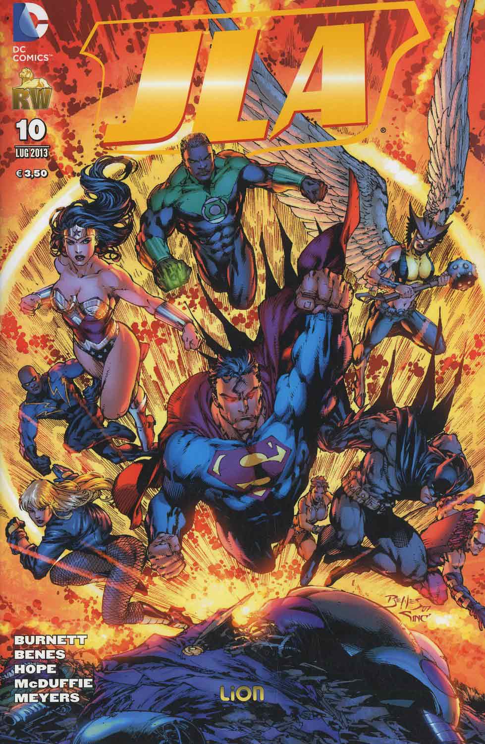JLA COFANETTO + jla # 10-LION- nuvolosofumetti.
