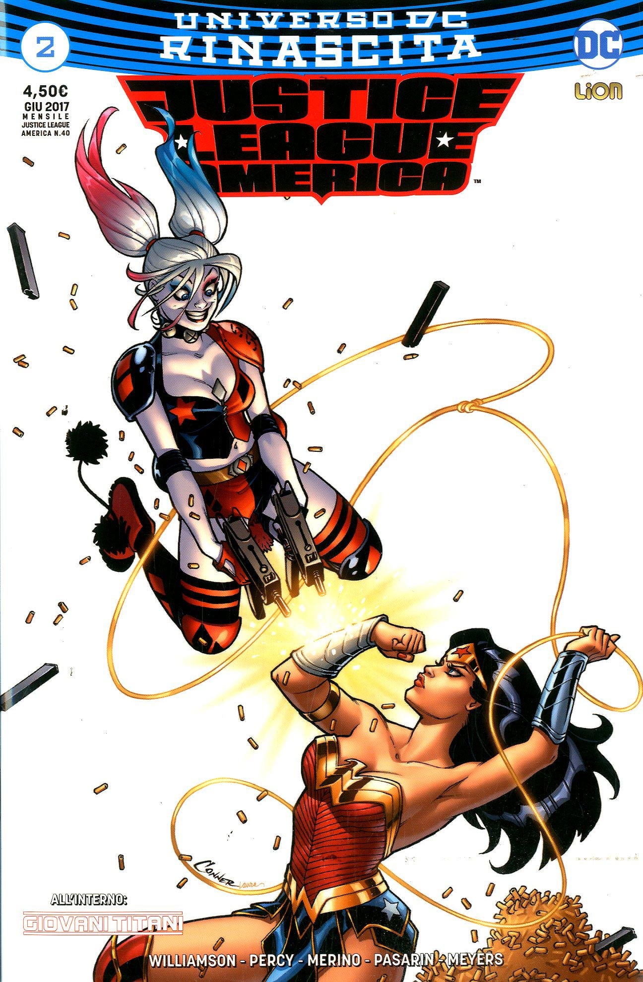JUSTICE LEAGUE AMERICA rinascita # 2 variant-LION- nuvolosofumetti.