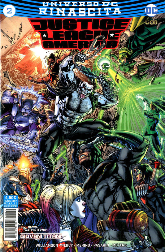 JUSTICE LEAGUE AMERICA rinascita 2-LION- nuvolosofumetti.
