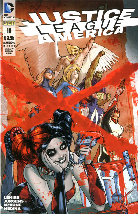 Justice League America # 18 Harley Quinn variant-LION- nuvolosofumetti.