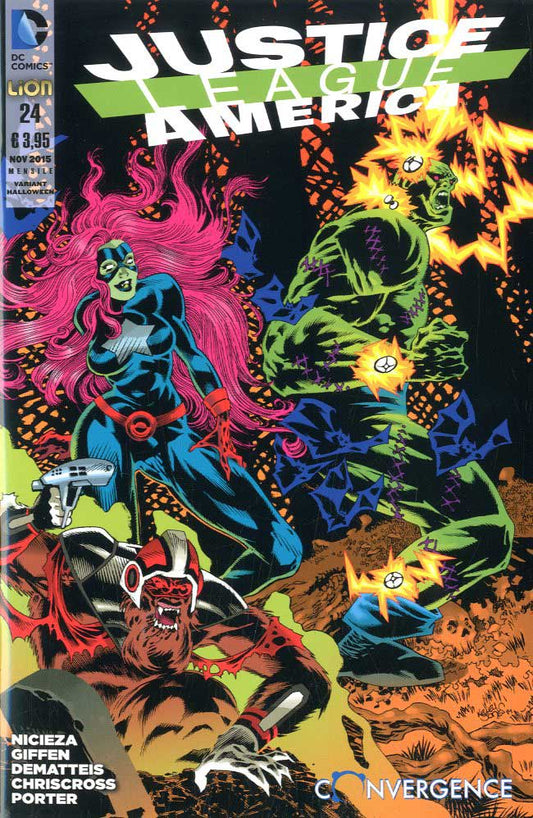 JUSTICE LEAGUE America # 24 variant Halloween-LION- nuvolosofumetti.