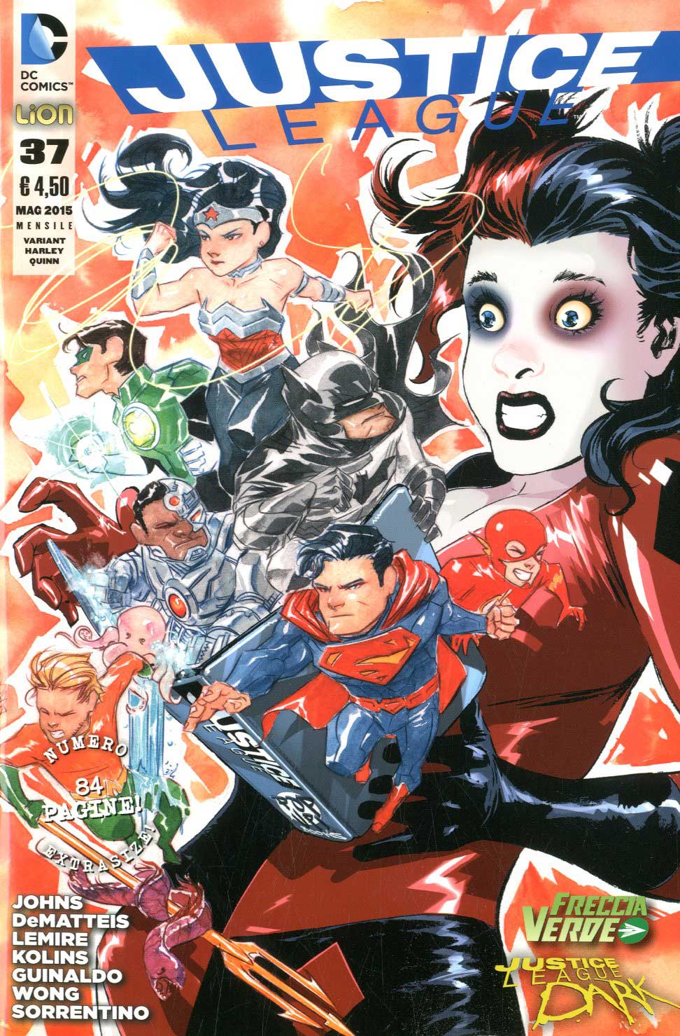 JUSTICE LEAGUE serie 2012 # 37 Harley Quinn variant-LION- nuvolosofumetti.