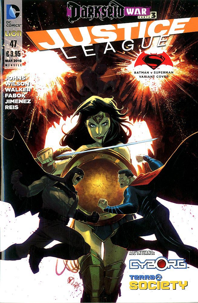 JUSTICE LEAGUE serie 2012 # 47 variant cinema-LION- nuvolosofumetti.