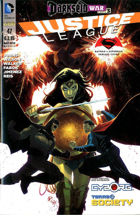 JUSTICE LEAGUE serie 2012 # 47 variant cinema-LION- nuvolosofumetti.