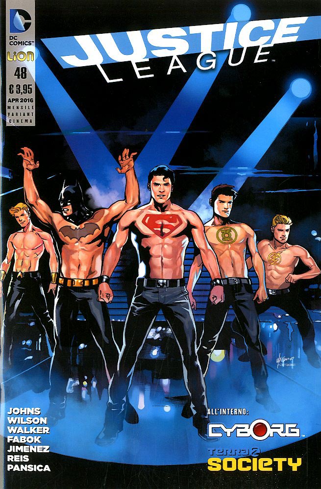 JUSTICE LEAGUE # 48 variant movie Dawn of justice-LION- nuvolosofumetti.