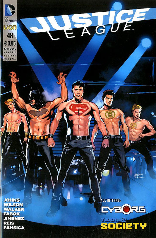 JUSTICE LEAGUE # 48 variant movie Dawn of justice-LION- nuvolosofumetti.