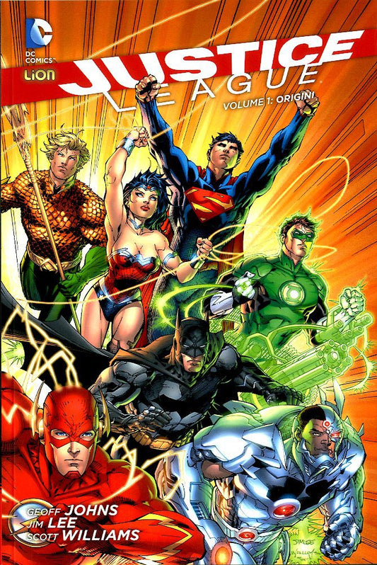 JUSTICE LEAGUE volume ORIGINI 1, LION, nuvolosofumetti,