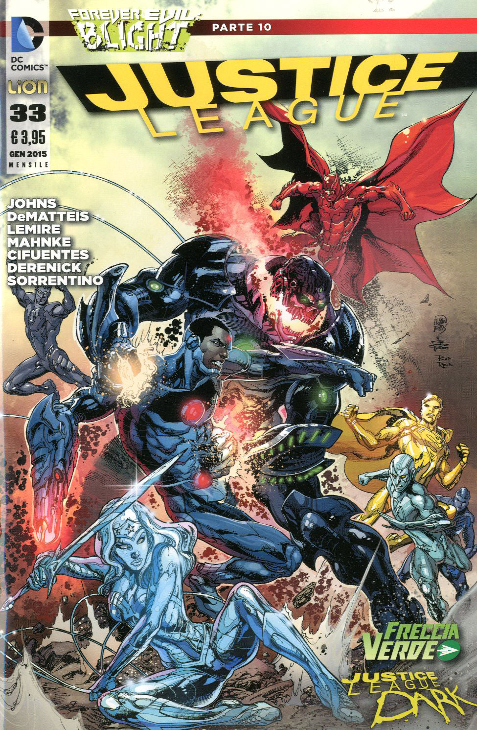 JUSTICE LEAGUE serie 2012 33-LION- nuvolosofumetti.