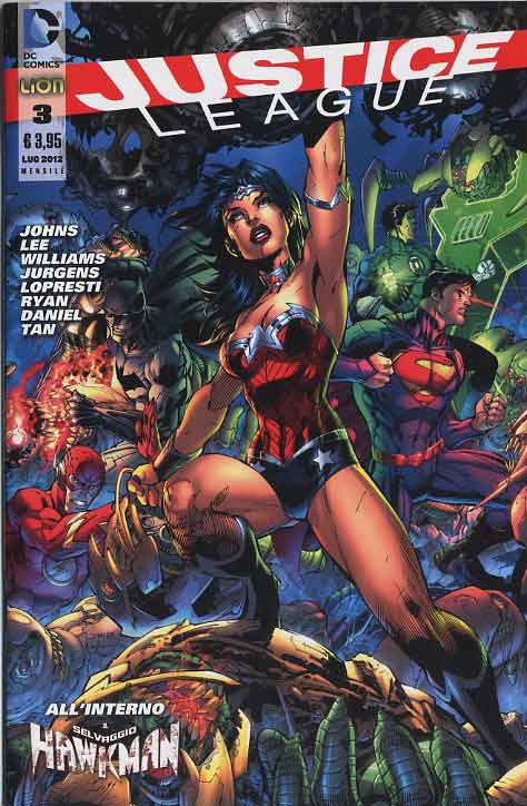 JUSTICE LEAGUE serie 2012 3-LION- nuvolosofumetti.