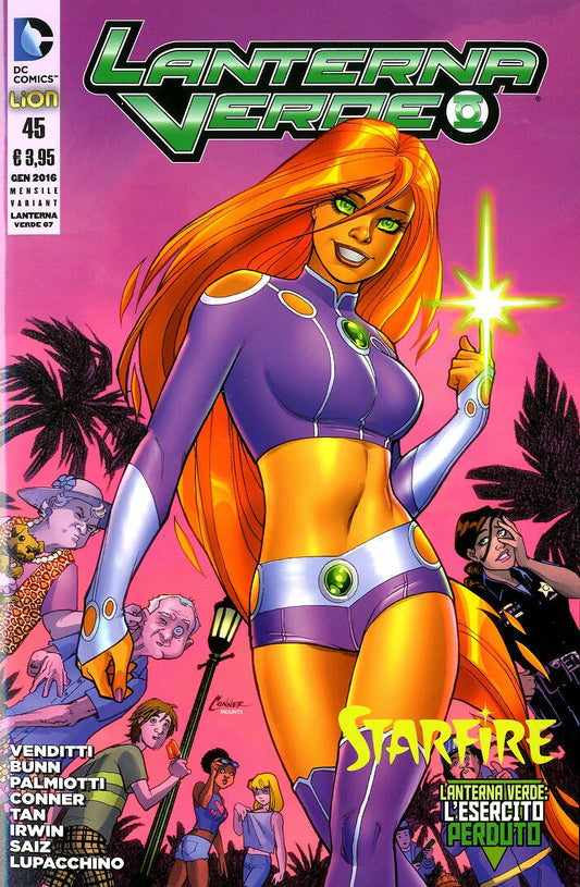 LANTERNA VERDE serie 2012 # 45 variant -Starfire-LION- nuvolosofumetti.