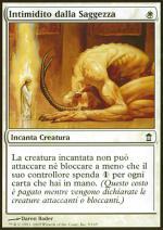 Intimidito dalla Saggezza  LIBERATORI DI KAMIGAWA 1005-Wizard of the Coast- nuvolosofumetti.