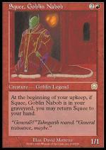 Squee, Nababbo Goblin  MASCHERE DI MERCADIA 1214-Wizard of the Coast- nuvolosofumetti.