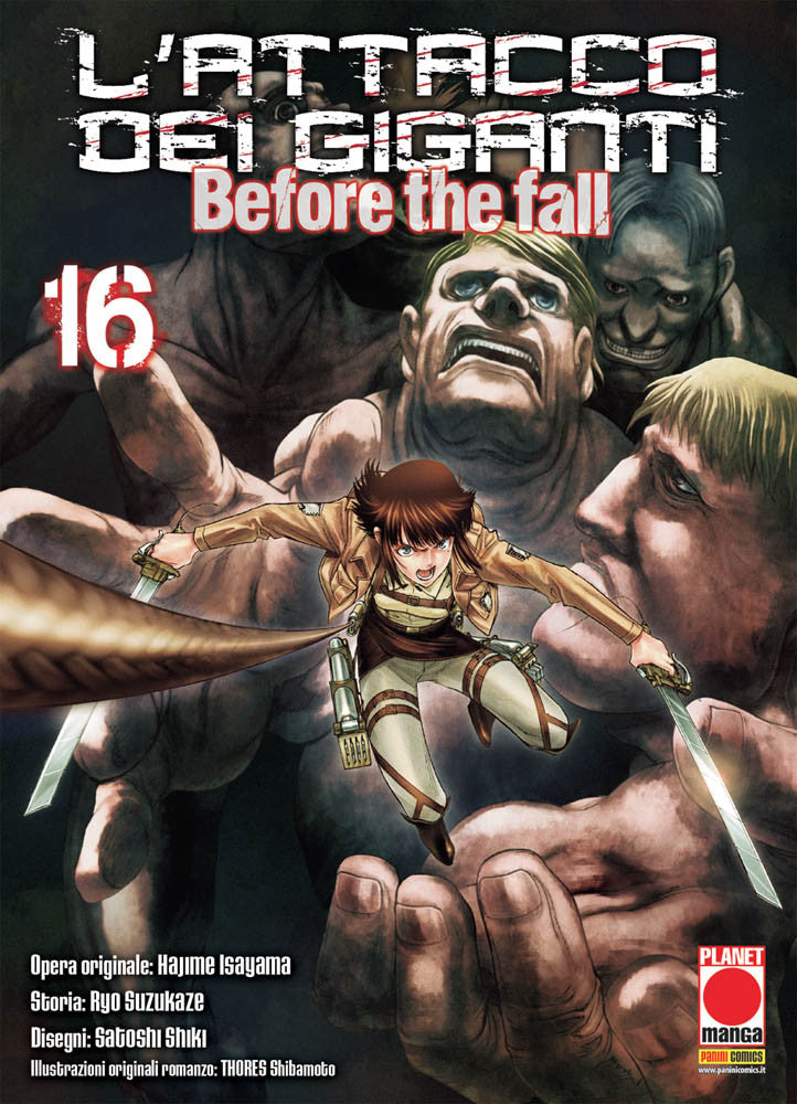 L'attacco dei giganti before the fall manga 16-PANINI COMICS- nuvolosofumetti.