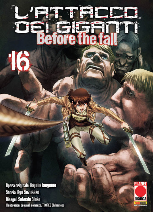 L'attacco dei giganti before the fall manga 16-PANINI COMICS- nuvolosofumetti.
