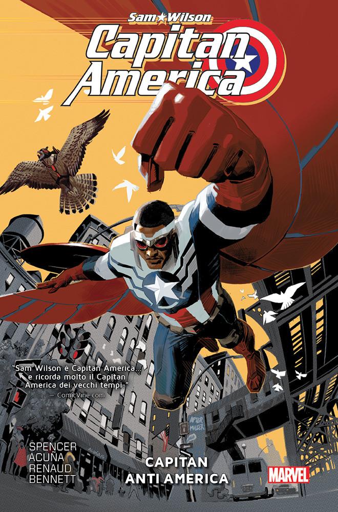 Capitan America Sam Wilson volume Capitan anti America 1-PANINI COMICS- nuvolosofumetti.