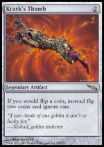 Pollice di Krark  MIRRODIN 190-Wizard of the Coast- nuvolosofumetti.