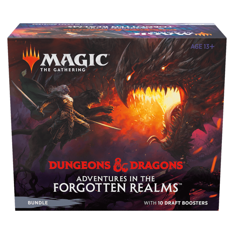 Magic Dungeons & Dragons avventure nei Forgotten Realms Bundle 10 buste per Draft