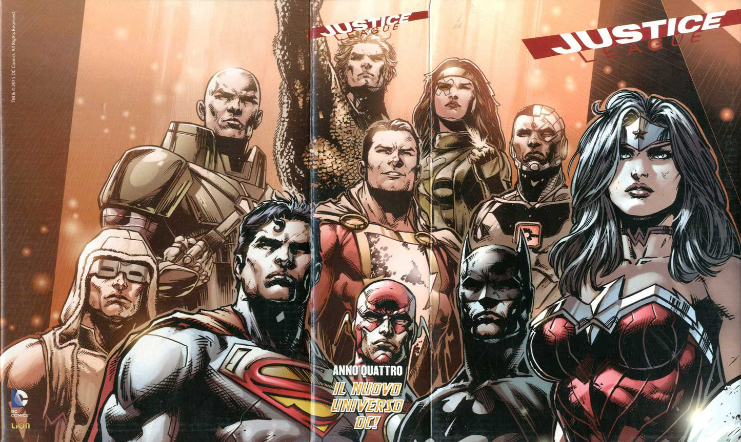 JUSTICE LEAGUE serie 2012 # 37 + cofanetto IV stagione-LION- nuvolosofumetti.