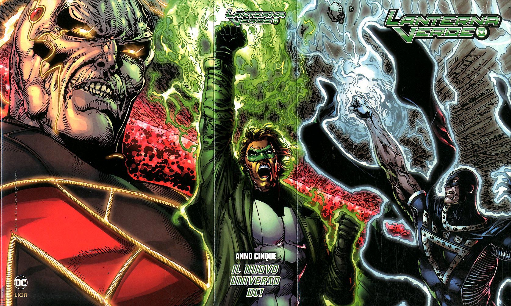 LANTERNA VERDE SERIE 2012 # 49 variant+ cofanetto V stagione, LION, nuvolosofumetti,