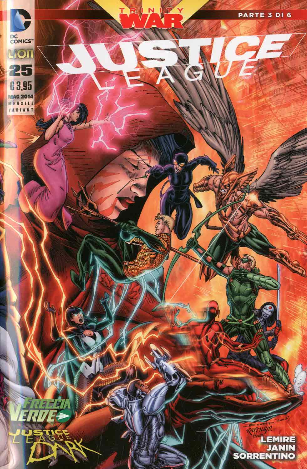 JUSTICE LEAGUE serie 2012 # 25 variant + cofanetto-LION- nuvolosofumetti.