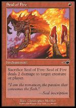 Sigillo del Fuoco  NEMESIS 98-Wizard of the Coast- nuvolosofumetti.