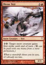 Yeti di Ohran  Ondata Glaciale 93-Wizard of the Coast- nuvolosofumetti.