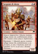 SERGENTE DI AKROS  Origins - 2015 3130-Wizard of the Coast- nuvolosofumetti.