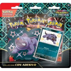 POKEMON DESTINO A PALDEA BLISTER 3 BUSTINE + ADESIVO Maschiff
