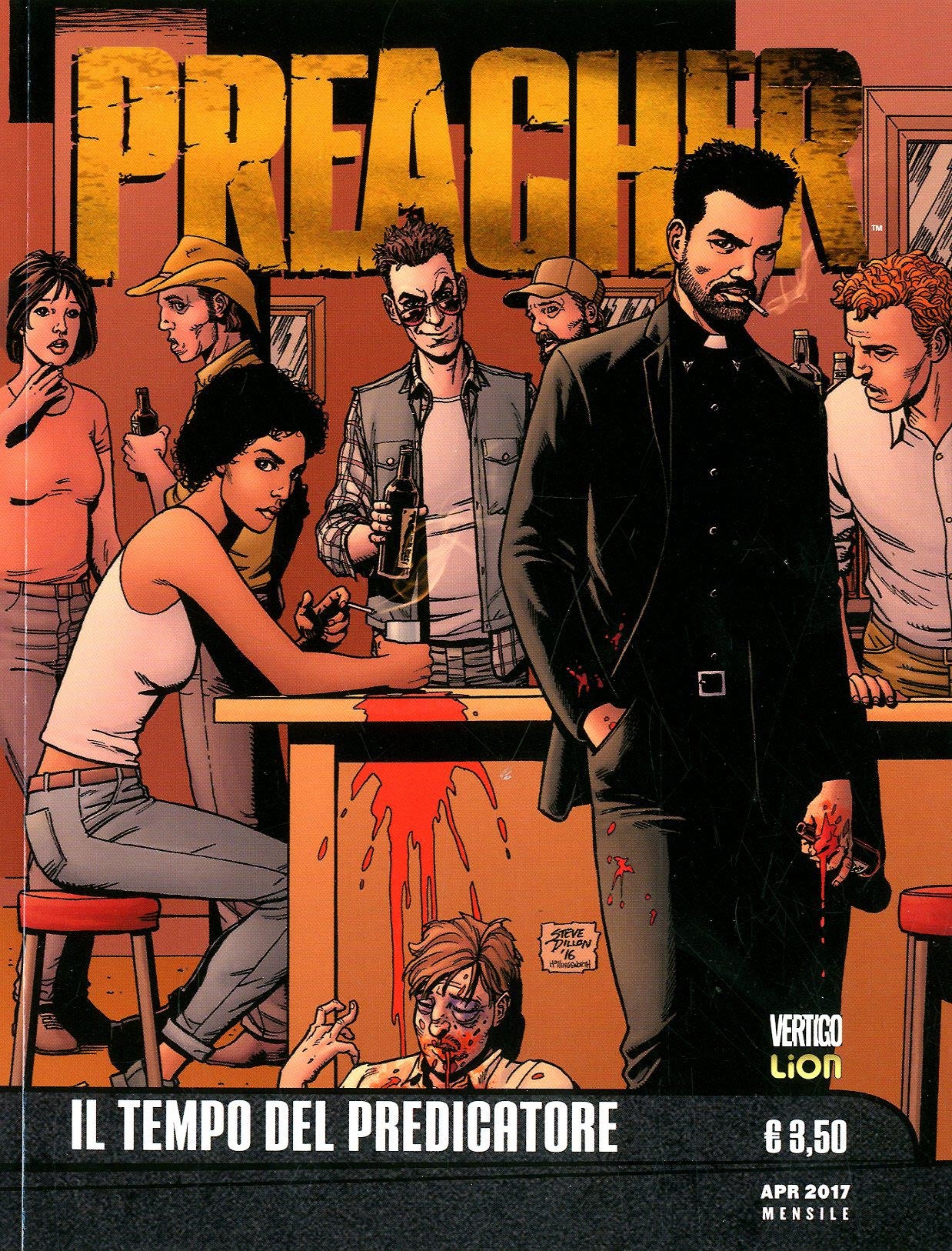 PREACHER serie IL TEMPO DEL PREDICATORE 1-LION- nuvolosofumetti.