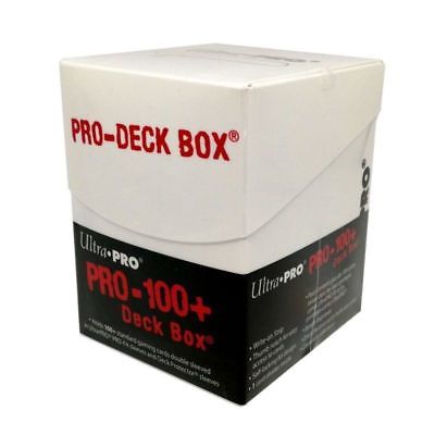 Porta Mazzo PRO 100+ Deck Box BIANCO-ULTRA PRO- nuvolosofumetti.