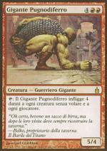 Gigante Pugnodiferro  RAVNICA 130-Wizard of the Coast- nuvolosofumetti.