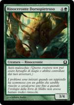 RINOCERONTE DORSOPIETROSO  Ritorno a Ravnica 132-Wizard of the Coast- nuvolosofumetti.