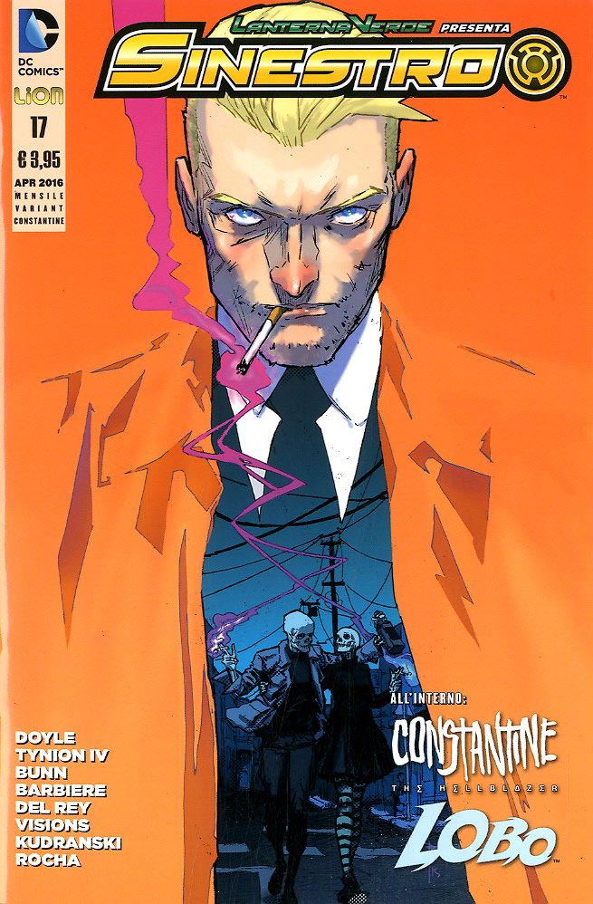 SINESTRO # 17 variant Constantine-LION- nuvolosofumetti.