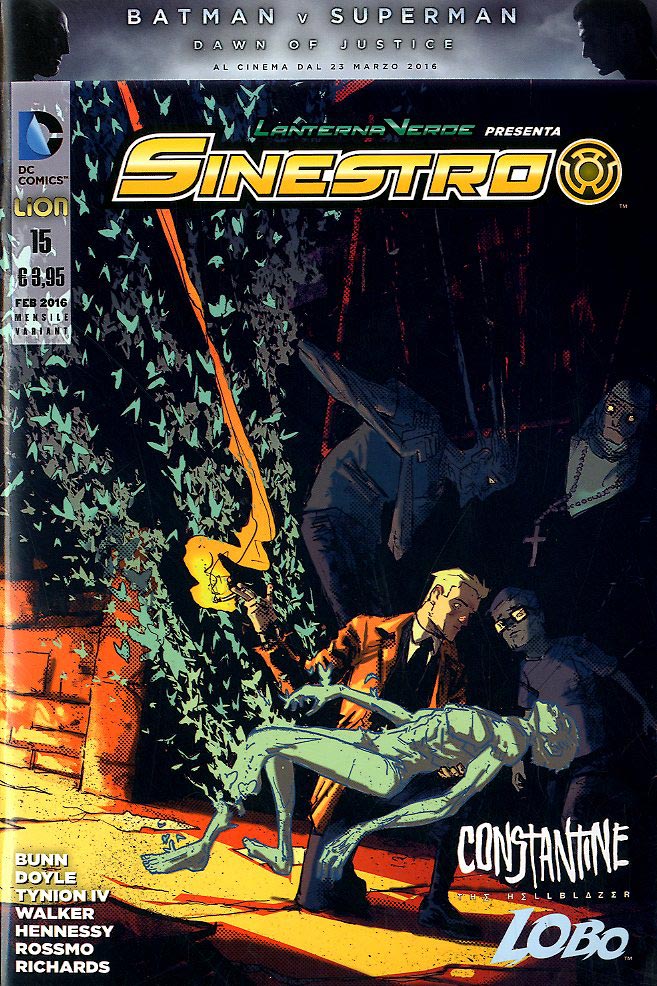 SINESTRO # 15 variant Constantine-LION- nuvolosofumetti.