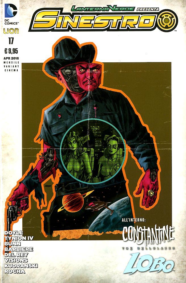 SINESTRO # 17 variant movie Dawn of justice-LION- nuvolosofumetti.