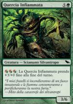 quercia infiammata  Landa Tenebrosa 115-Wizard of the Coast- nuvolosofumetti.