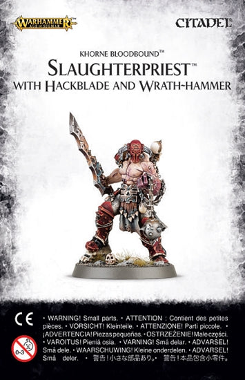 Khorne Bloodbound: Slaughterpriest With Hackblade And Wrath-Hammer, GAMES WORKSHOP, nuvolosofumetti,