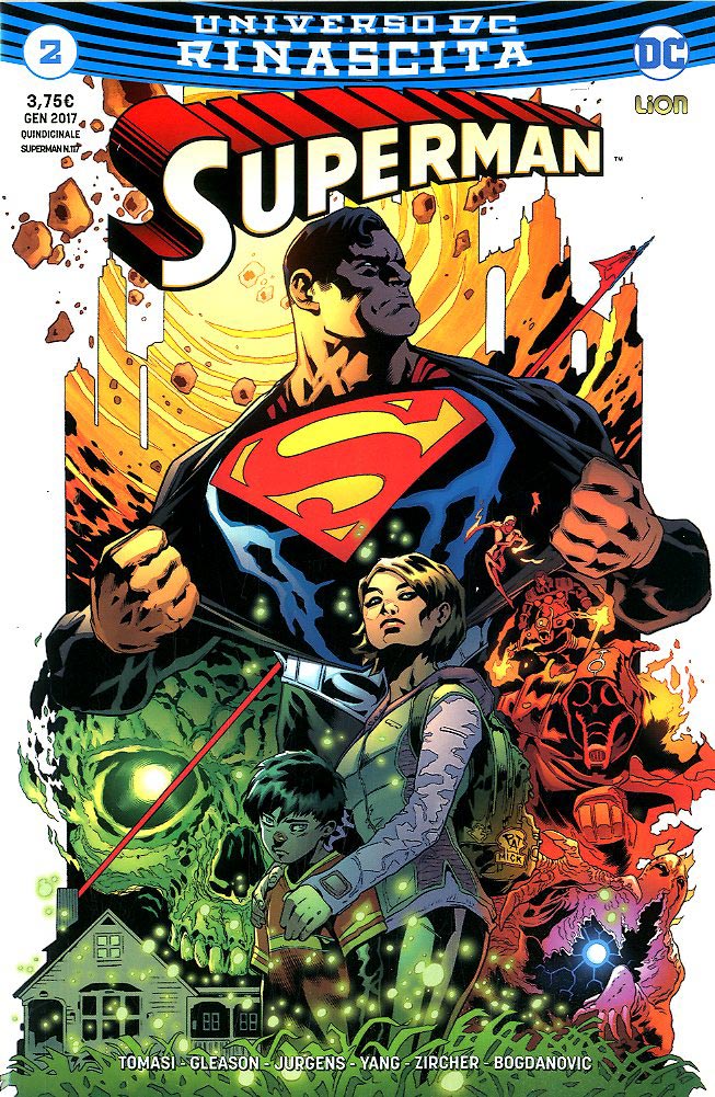 Superman rinascita 2, LION, nuvolosofumetti,