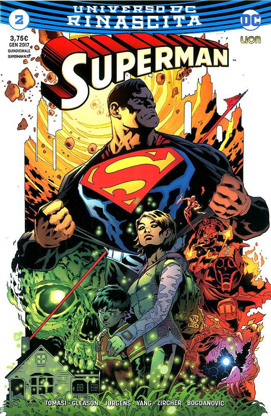 Superman rinascita 2, LION, nuvolosofumetti,